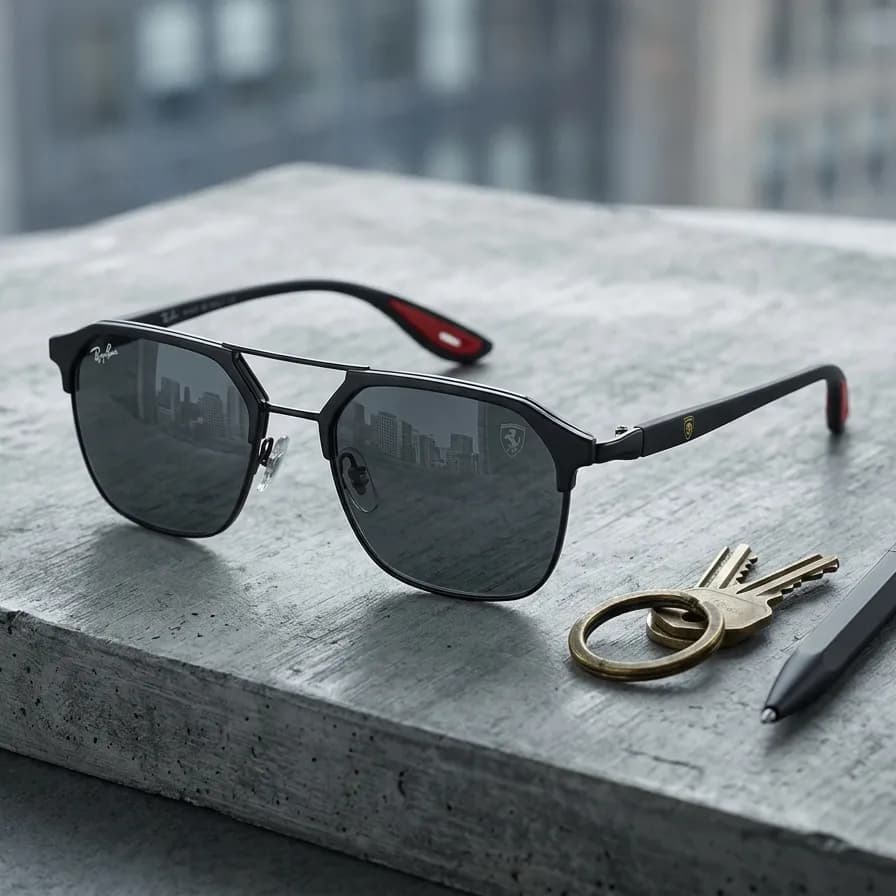 Ray-Ban Premium RB Polarized Sunglass, Code: GN01
